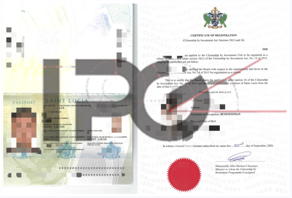 Saint Lucia passport client approval